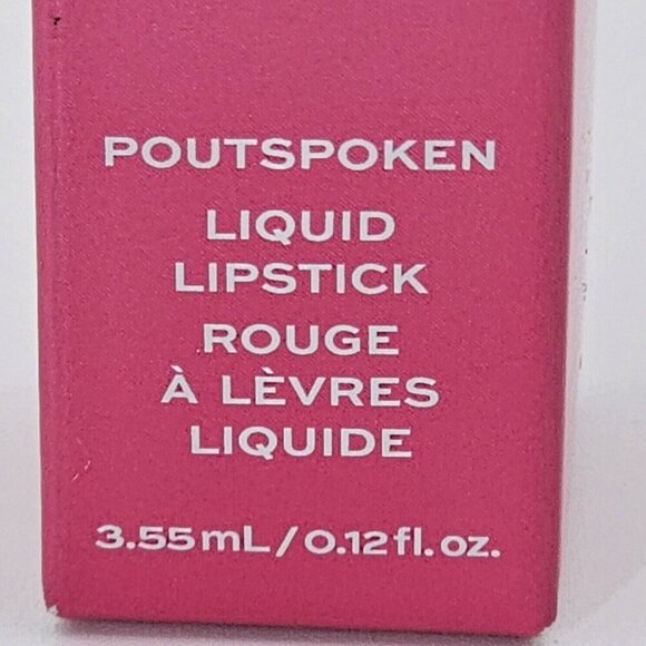 Jaclyn Cosmetics Poutspoken Liquid Lipstick In Shade Strawberry Cake New - Picture 3 of 4